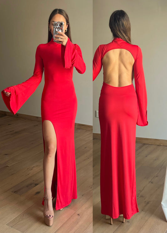 Mica Red Maxi Dress