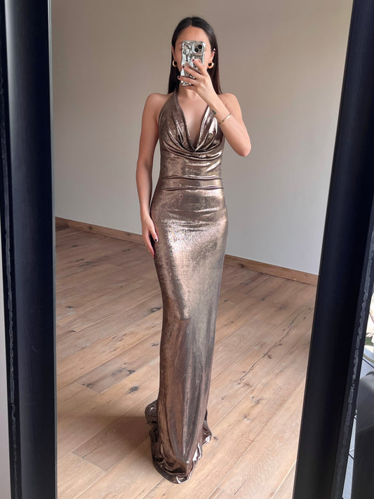 Zendaya Maxi Copper Dress