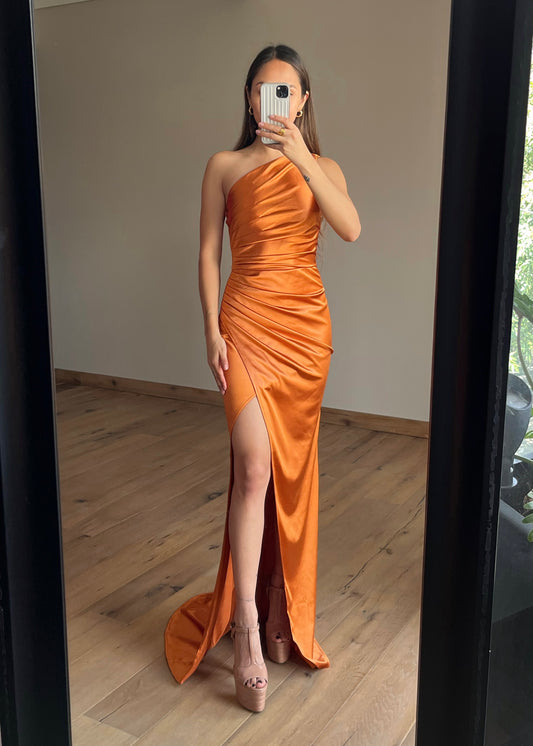 Krista Orange Maxi Dress