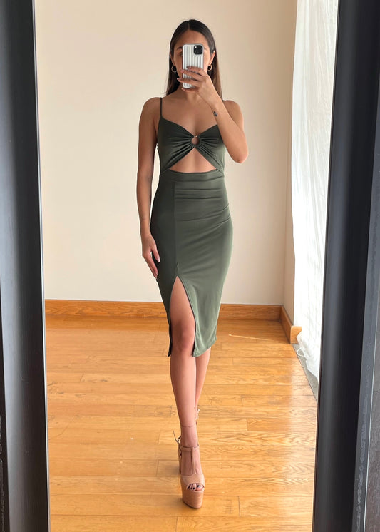 Olive Zara Midi Dress