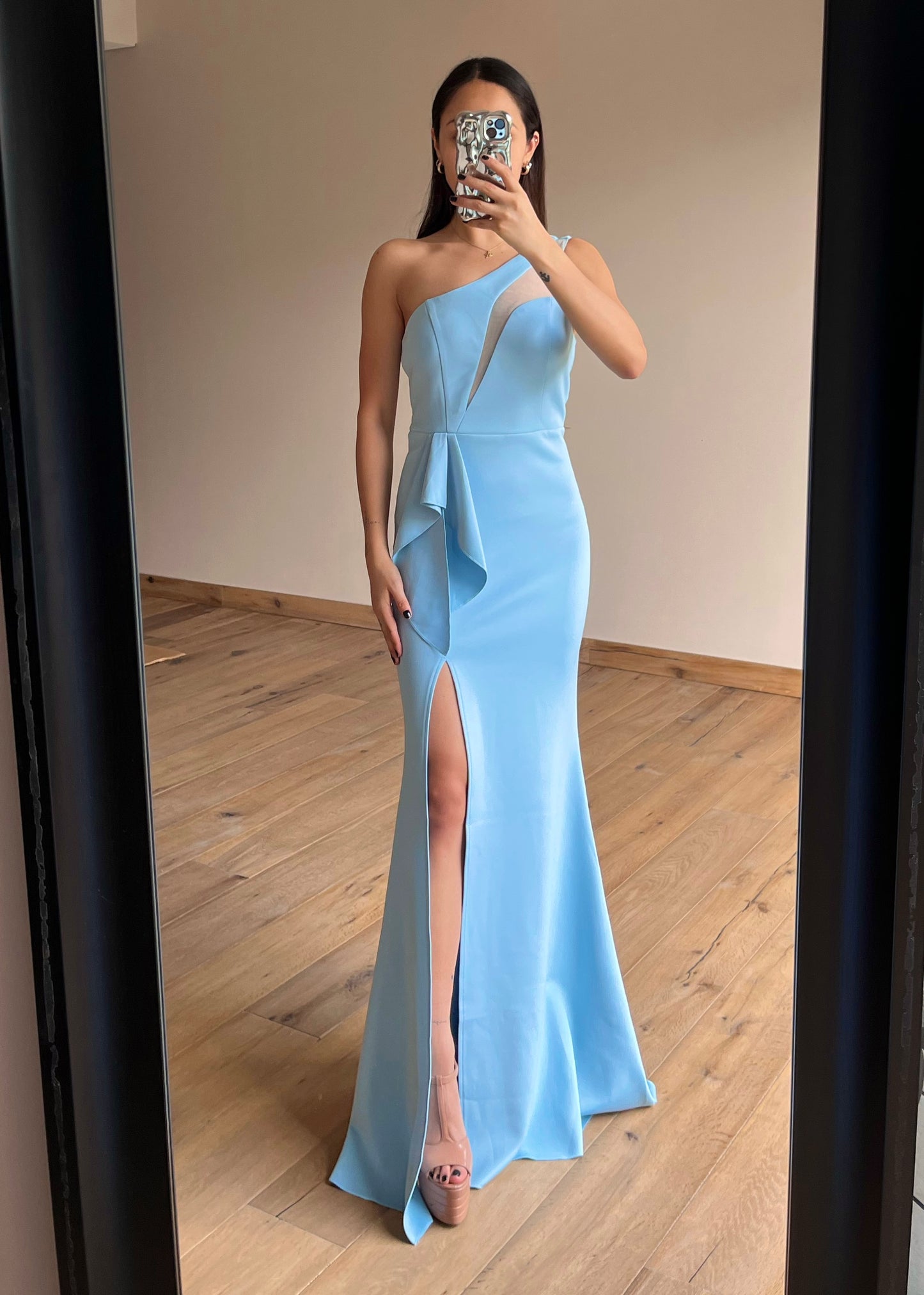 Sandra Baby Blue Maxi Dress