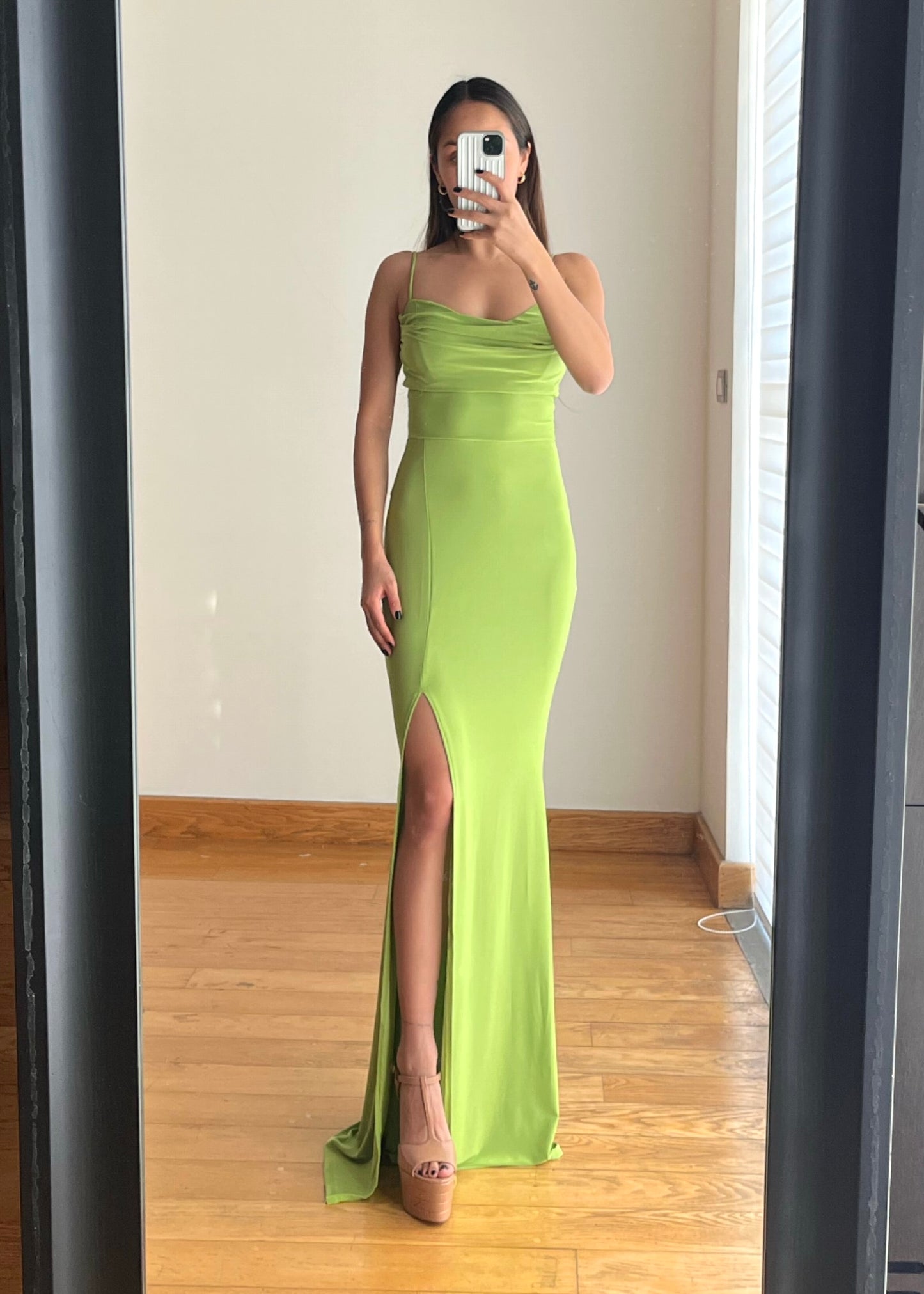 Gloria Green Maxi Dress
