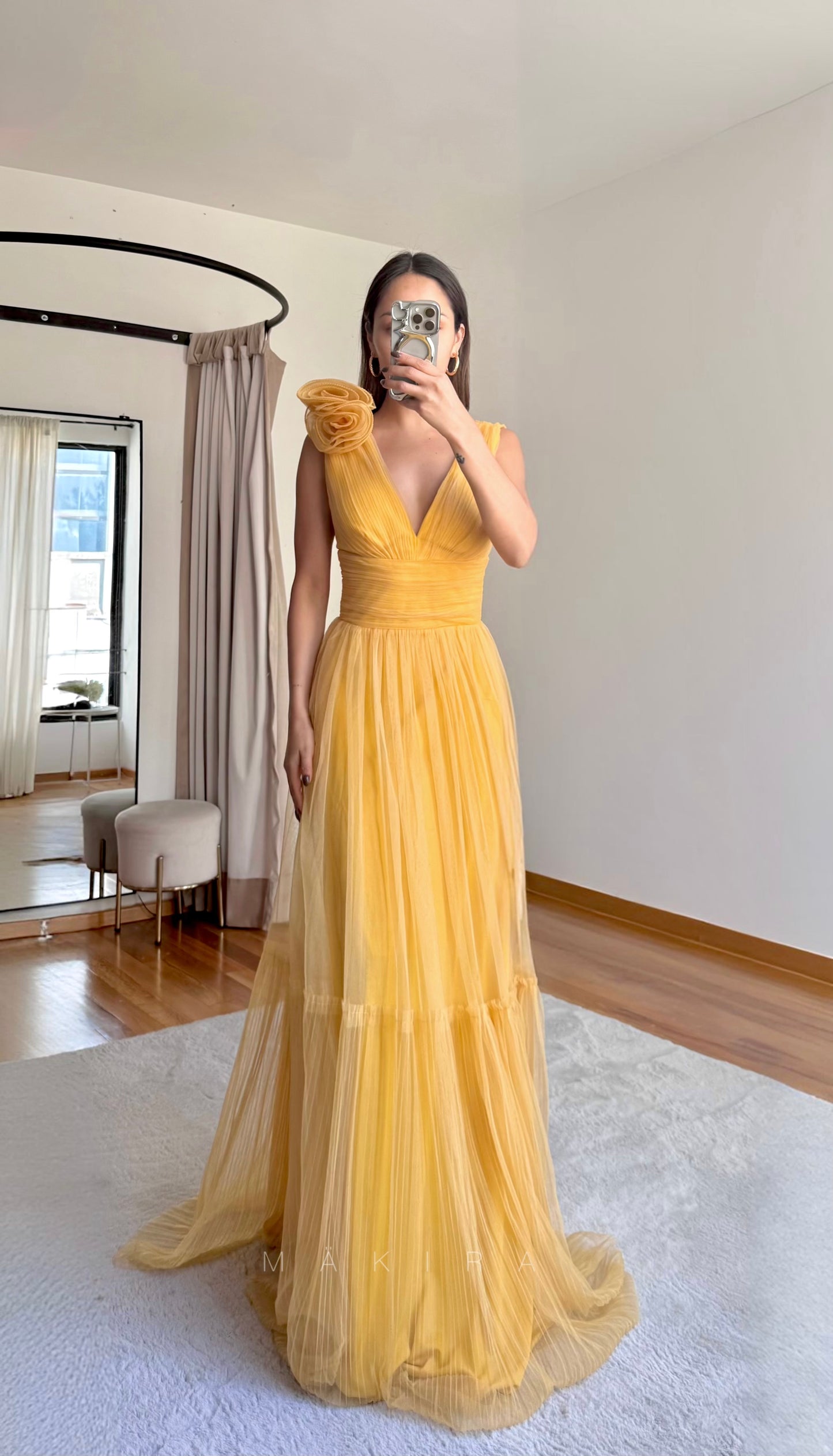 Tullia Yellow Maxi Dress