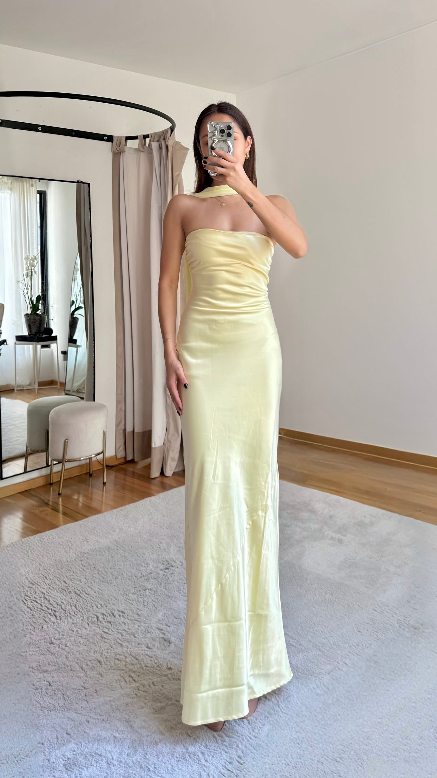Kiara Yellow Maxi Dress