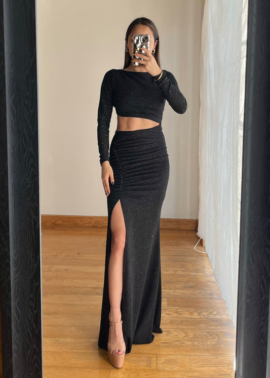 Corina Black Maxi Dress