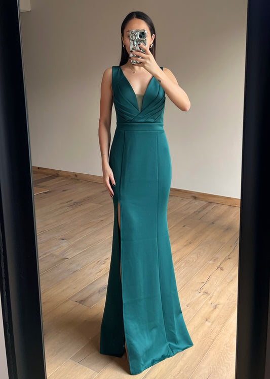 Sandra Green Maxi Dress