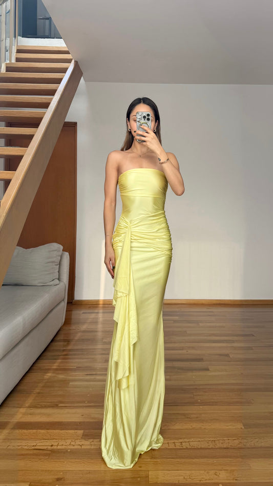 Lucia Yellow Maxi Dress