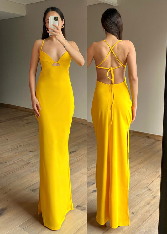 Sienna Yellow Maxi Dress