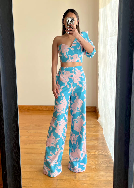 Grace Blue Tropical Set