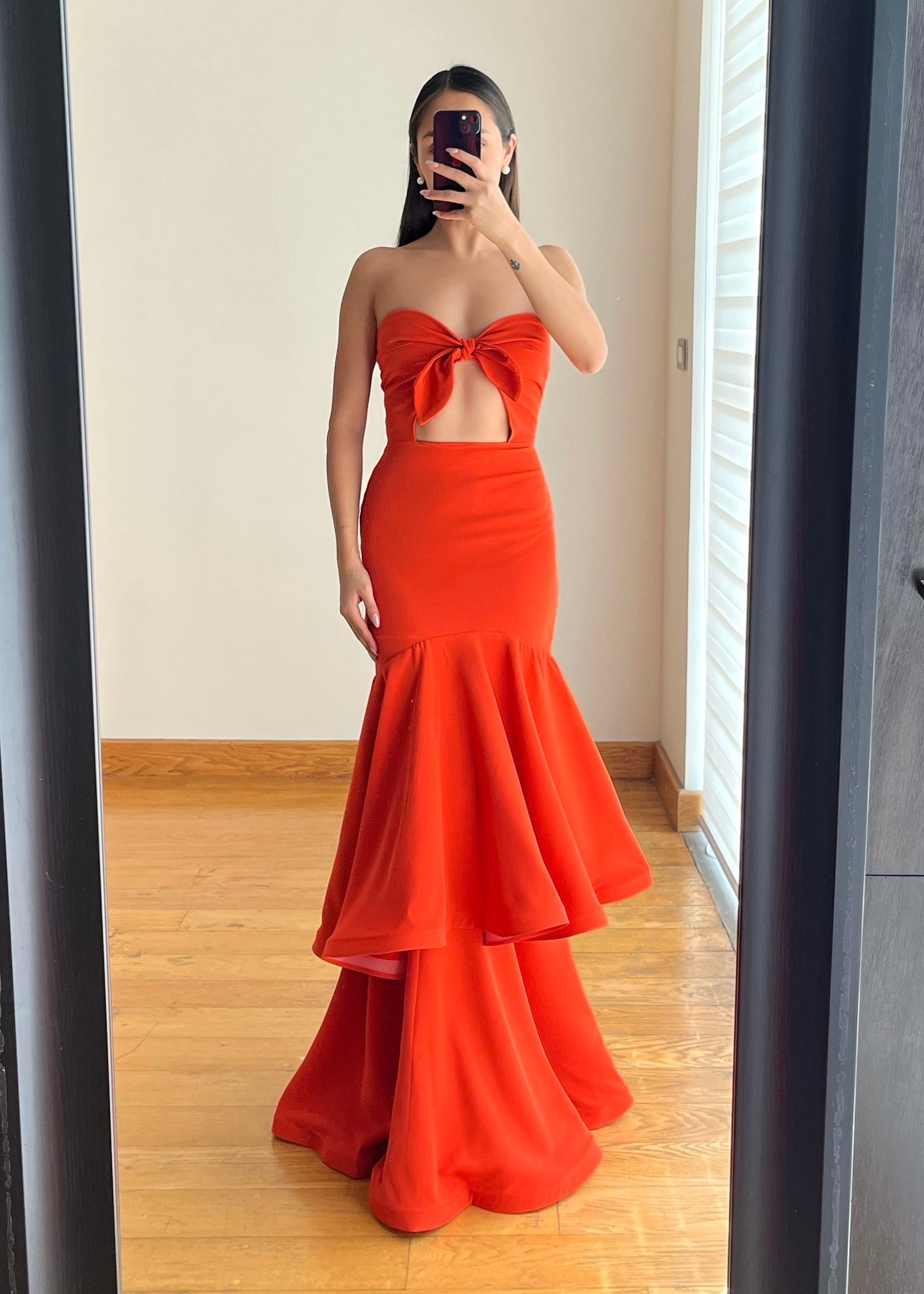 Julianna Orange Maxi Dress