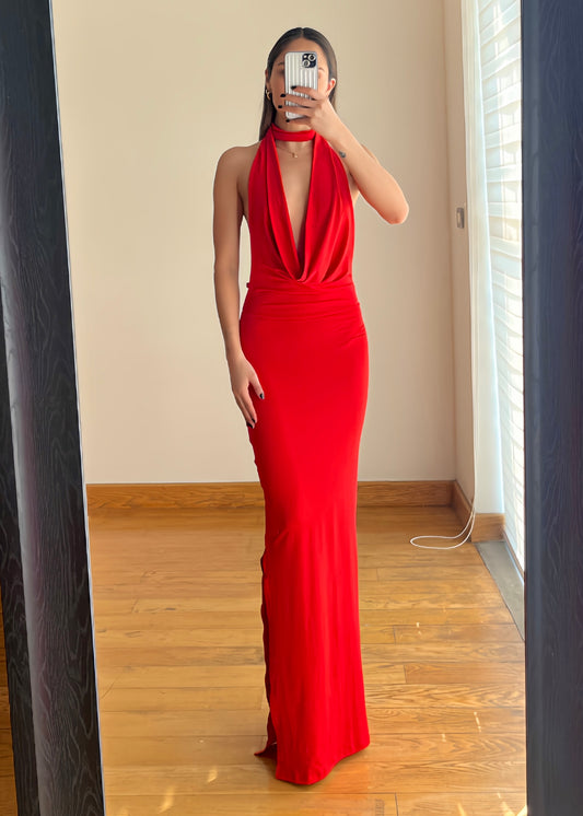 Tamara Red Maxi Dress