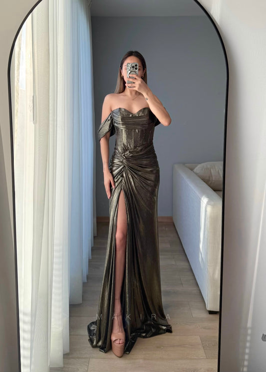 Rachel Gold Maxi Dress