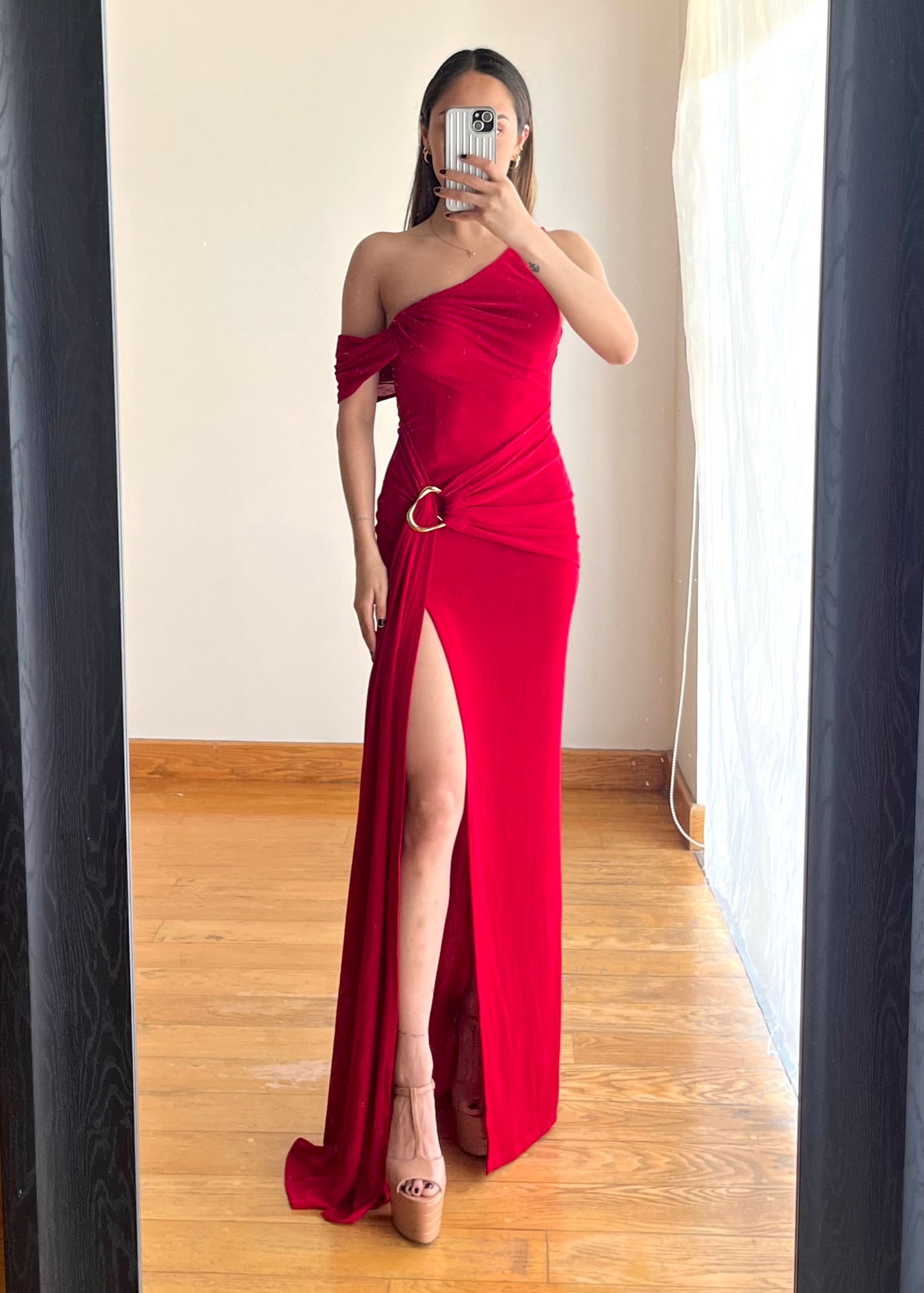 Andrea Red Maxi Dress
