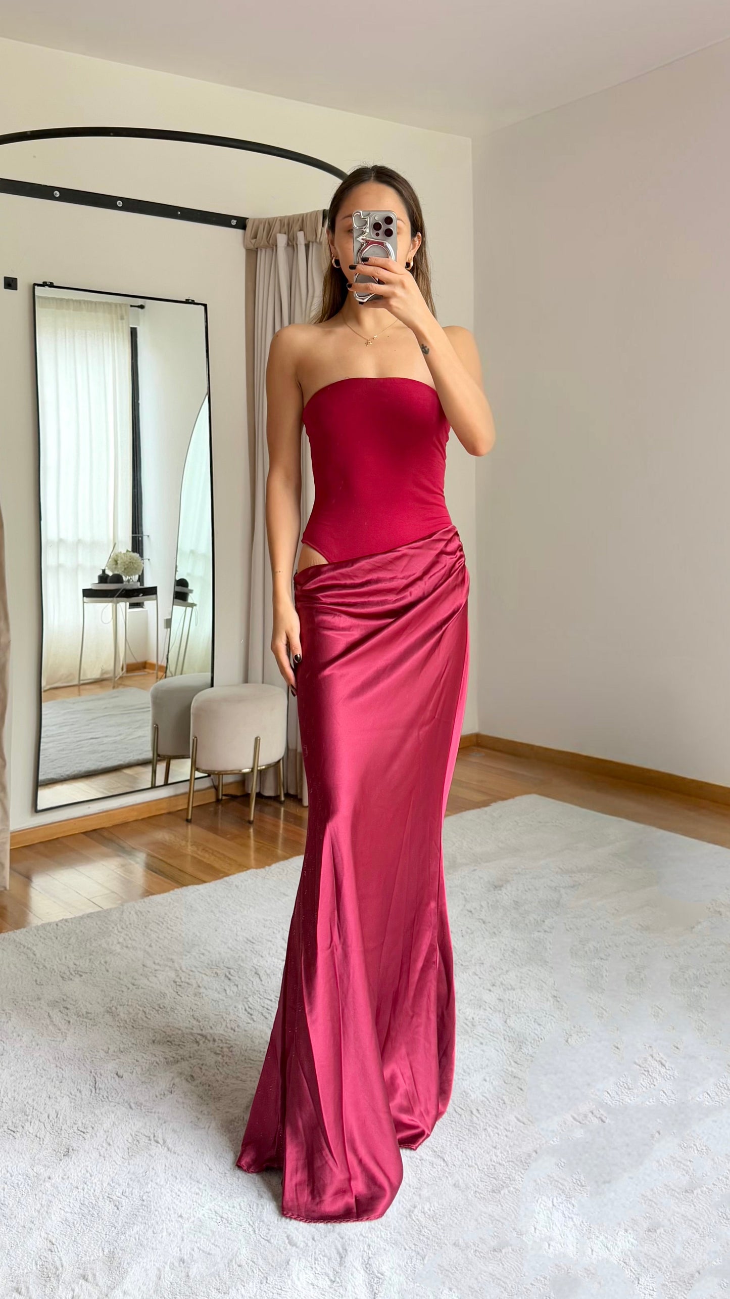 Triana Red Maxi Dress