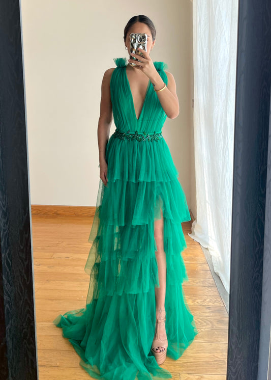 Kia Green Maxi Dress