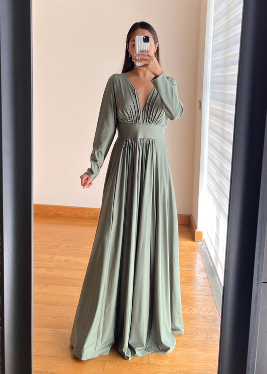 Griselda Sage Maxi Dress