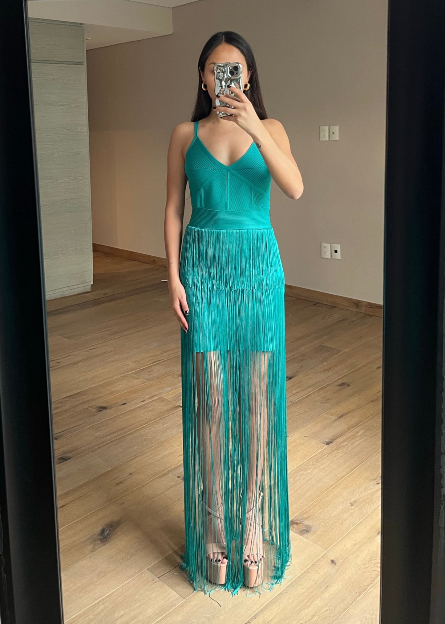 Tany Green Maxi Dress