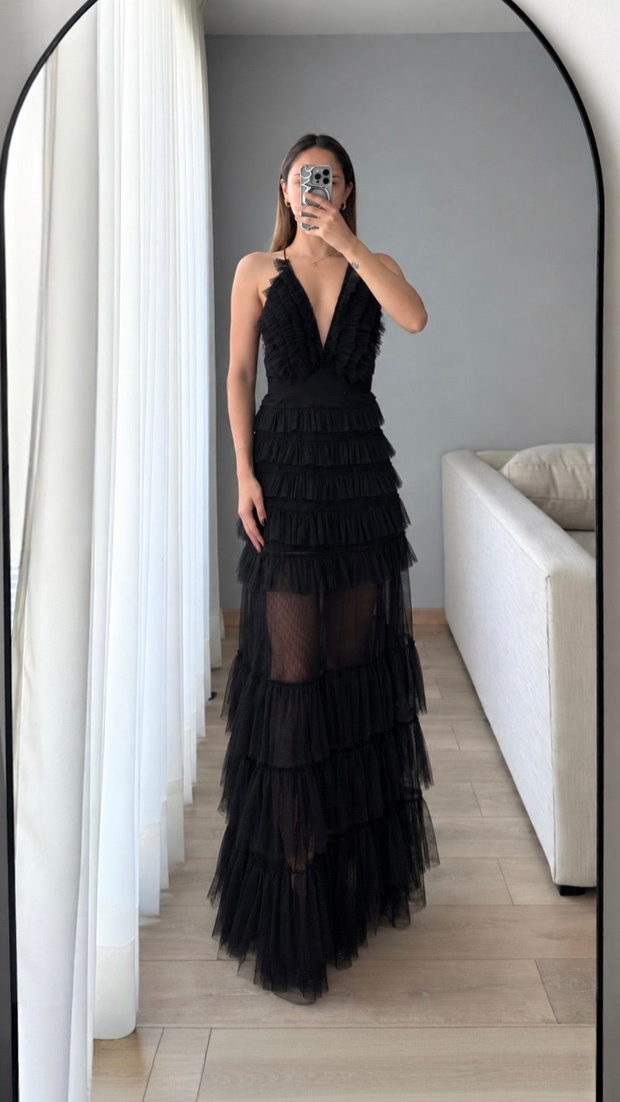 Sharon Black Maxi Dress