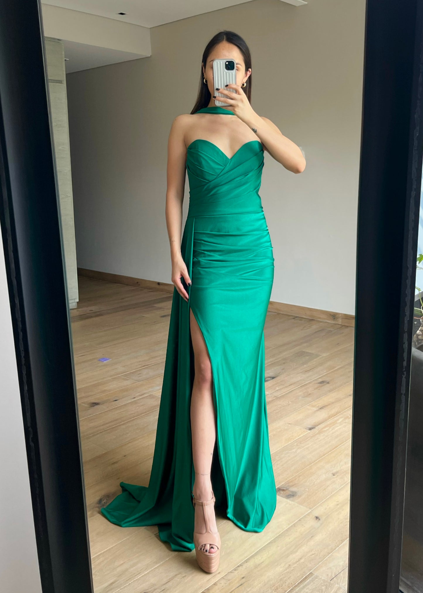 Jolenne Green Maxi Dress