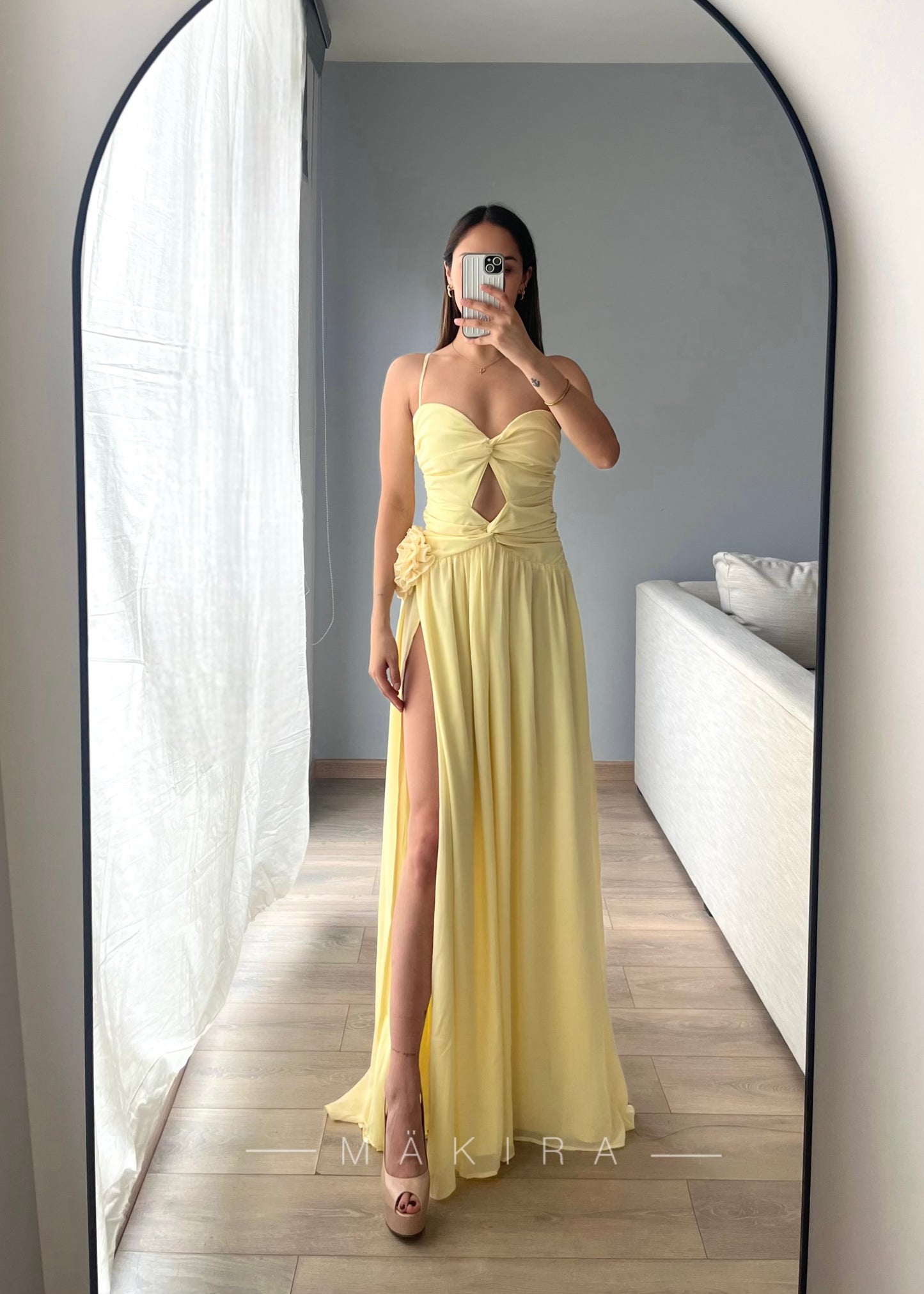 Jessica Yellow Maxi Dress