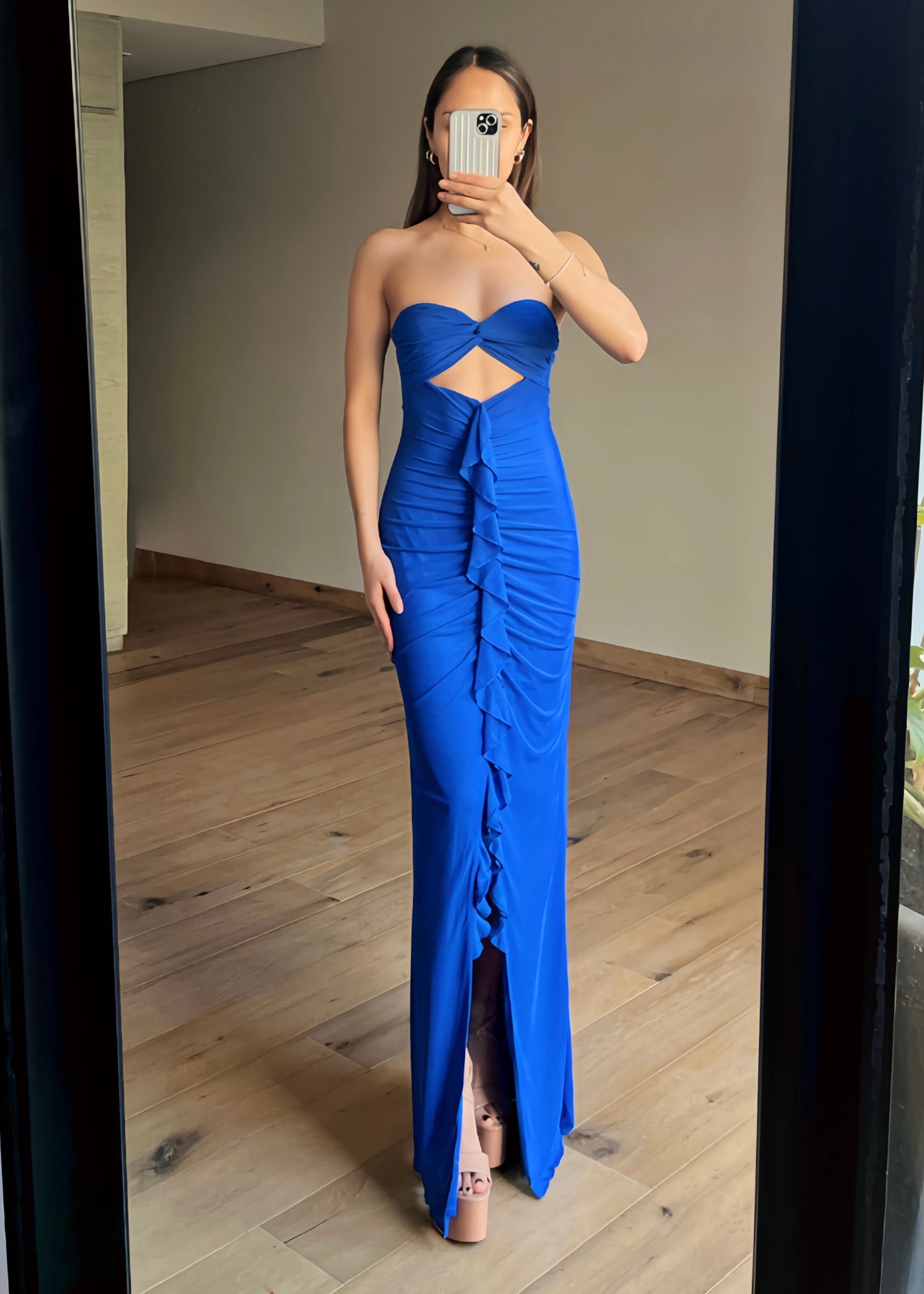 Lia Royal Blue Maxi Dress