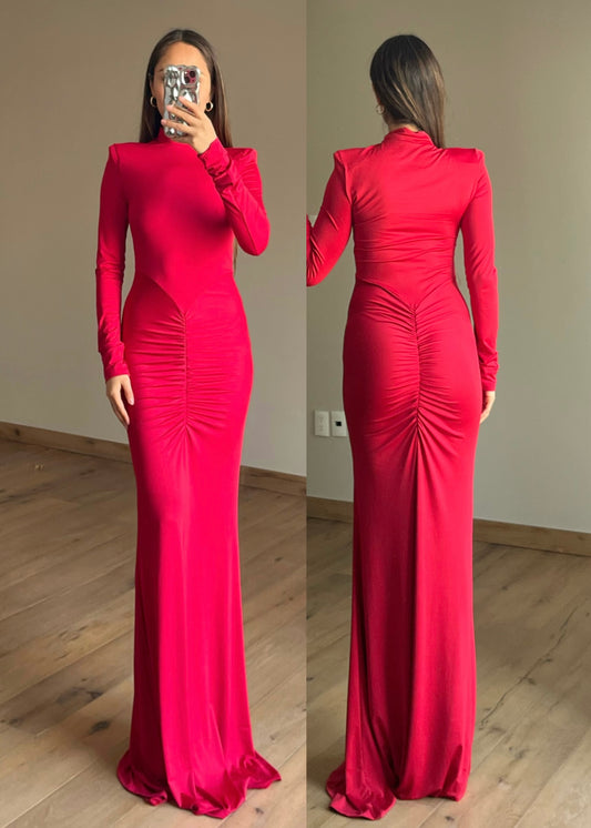 Sheila Red Maxi Dress