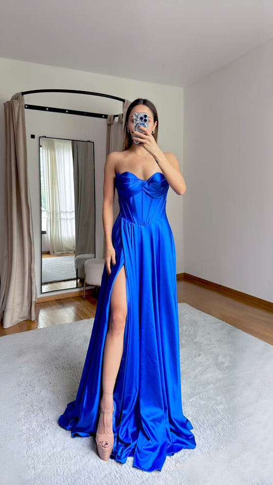 Lucy Royal Blue Maxi Dress