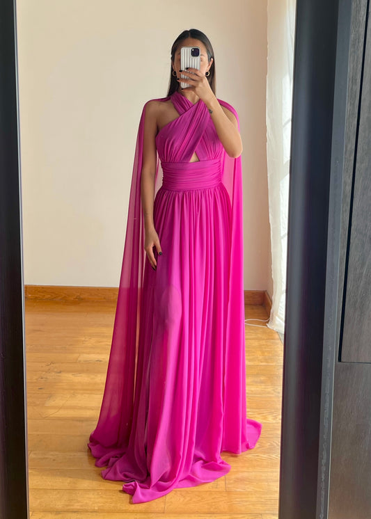 Serena Pink Maxi Dress