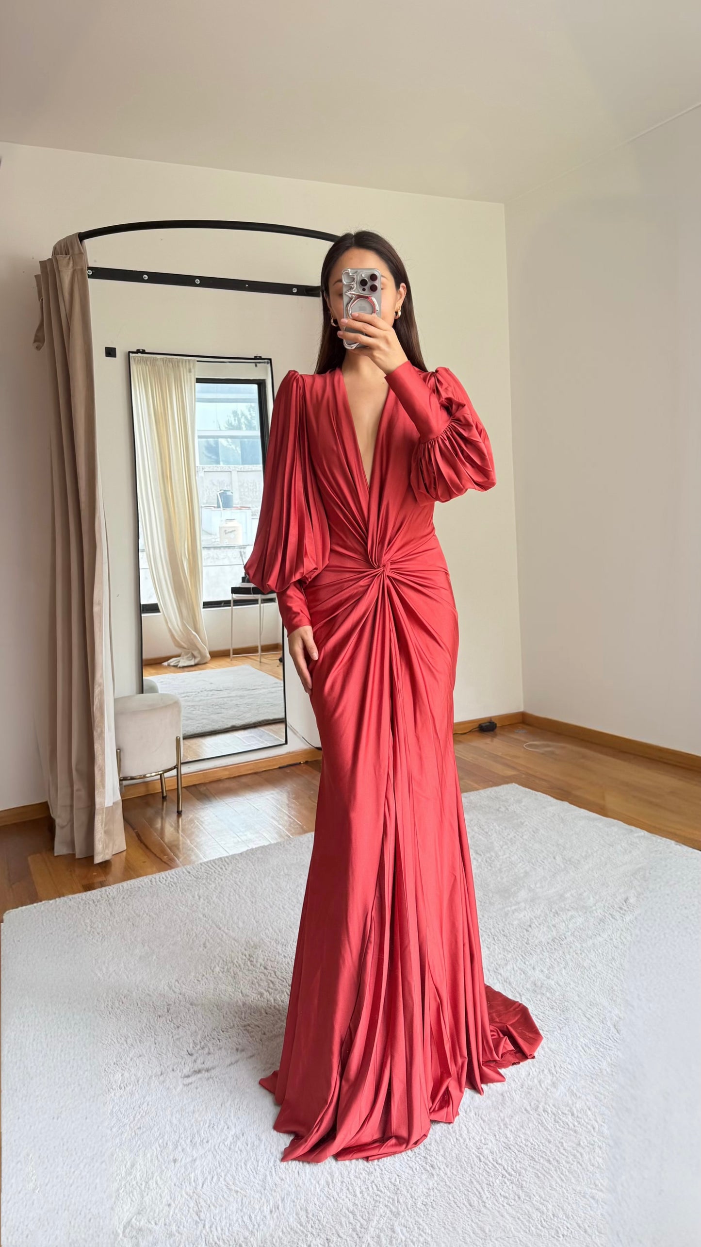 Lianna Terracota Maxi Dress