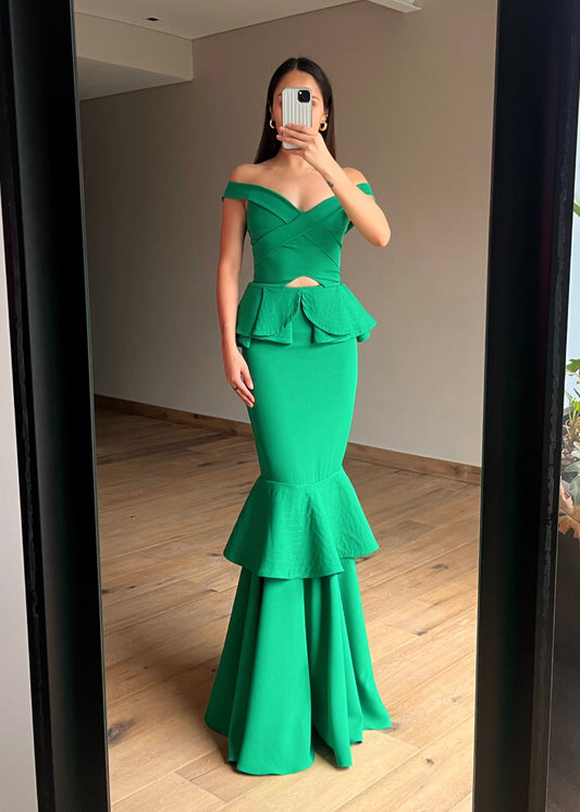 Diana Green Maxi Dress