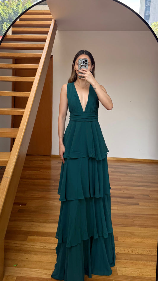 Tamara Green Maxi Dress