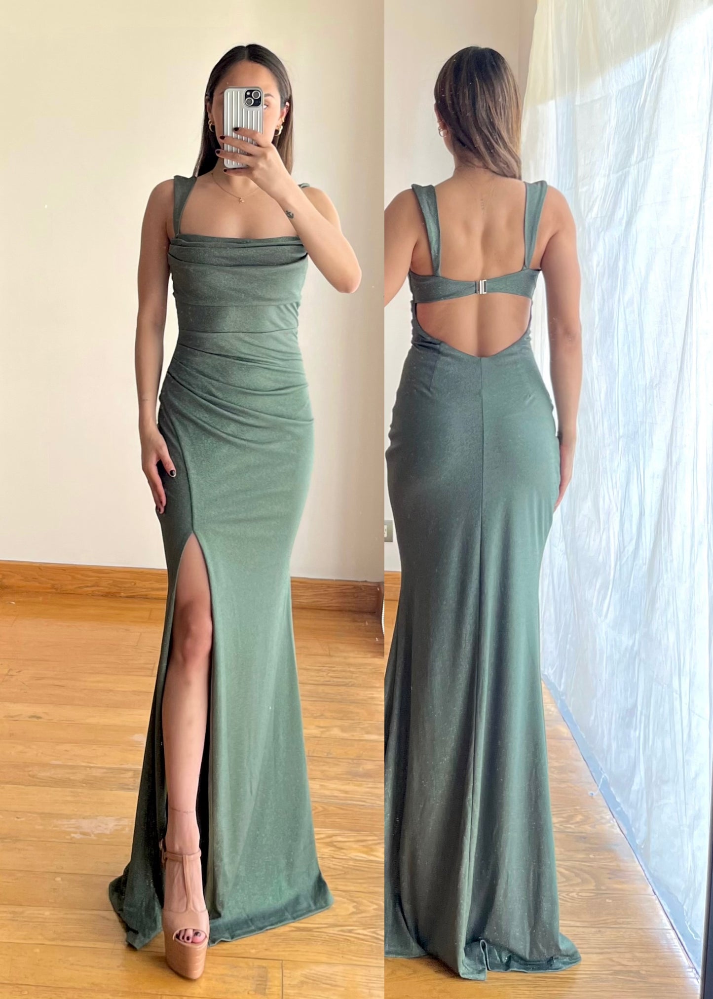 Leila Green Maxi Dress
