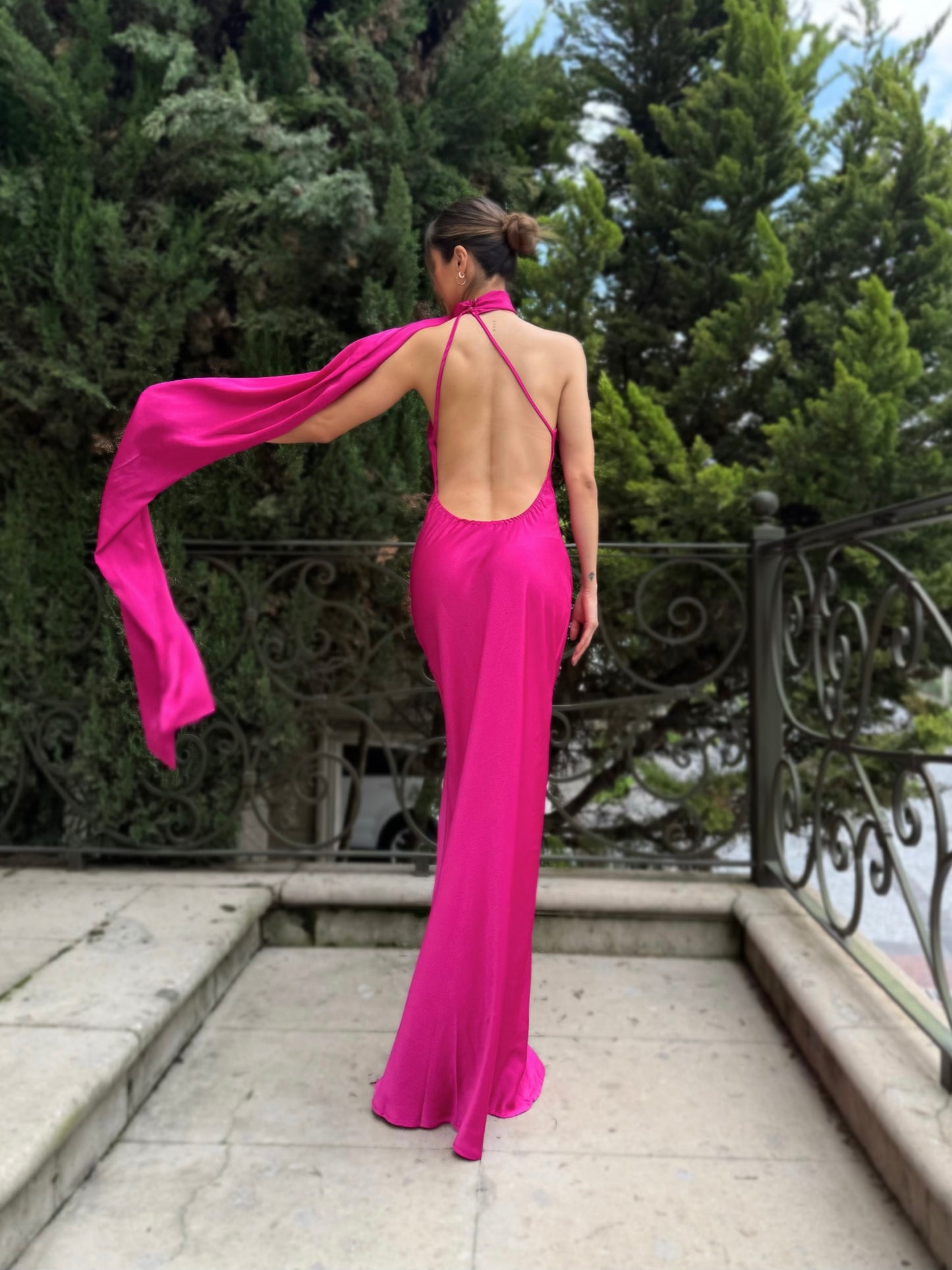 Paola Pink Maxi Dress