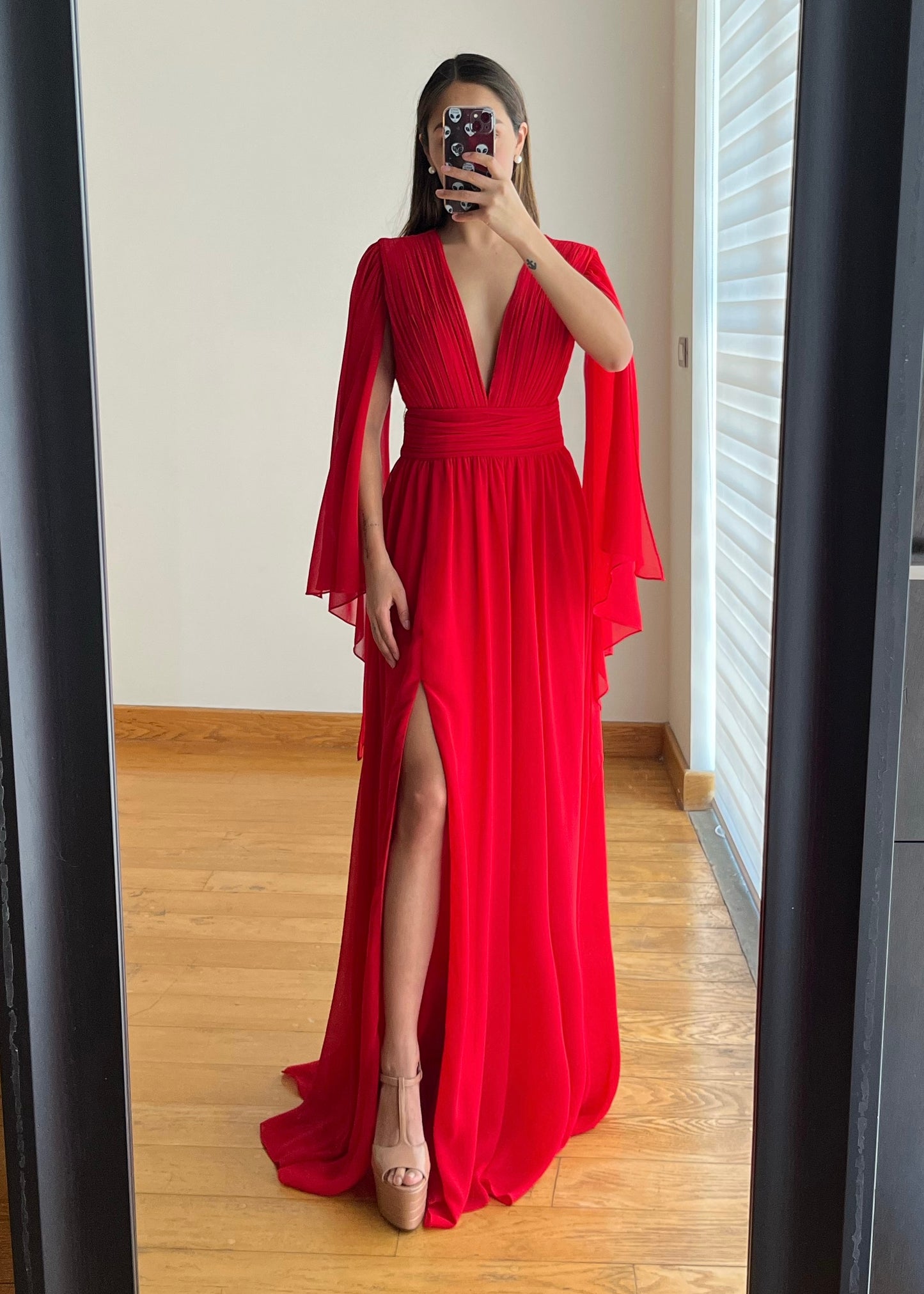 Raquel Red Maxi Dress