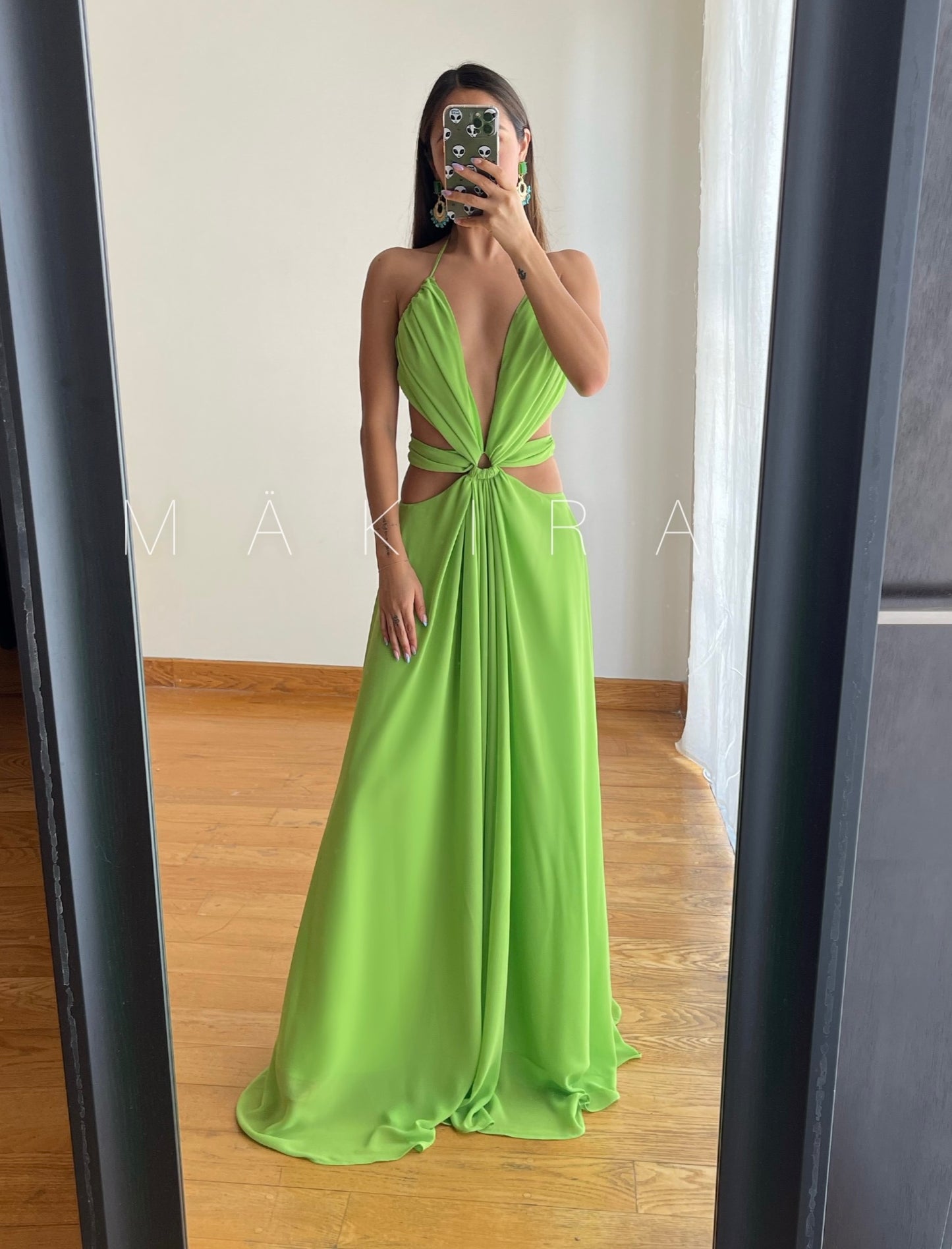 Bruna Green Tropical Dress