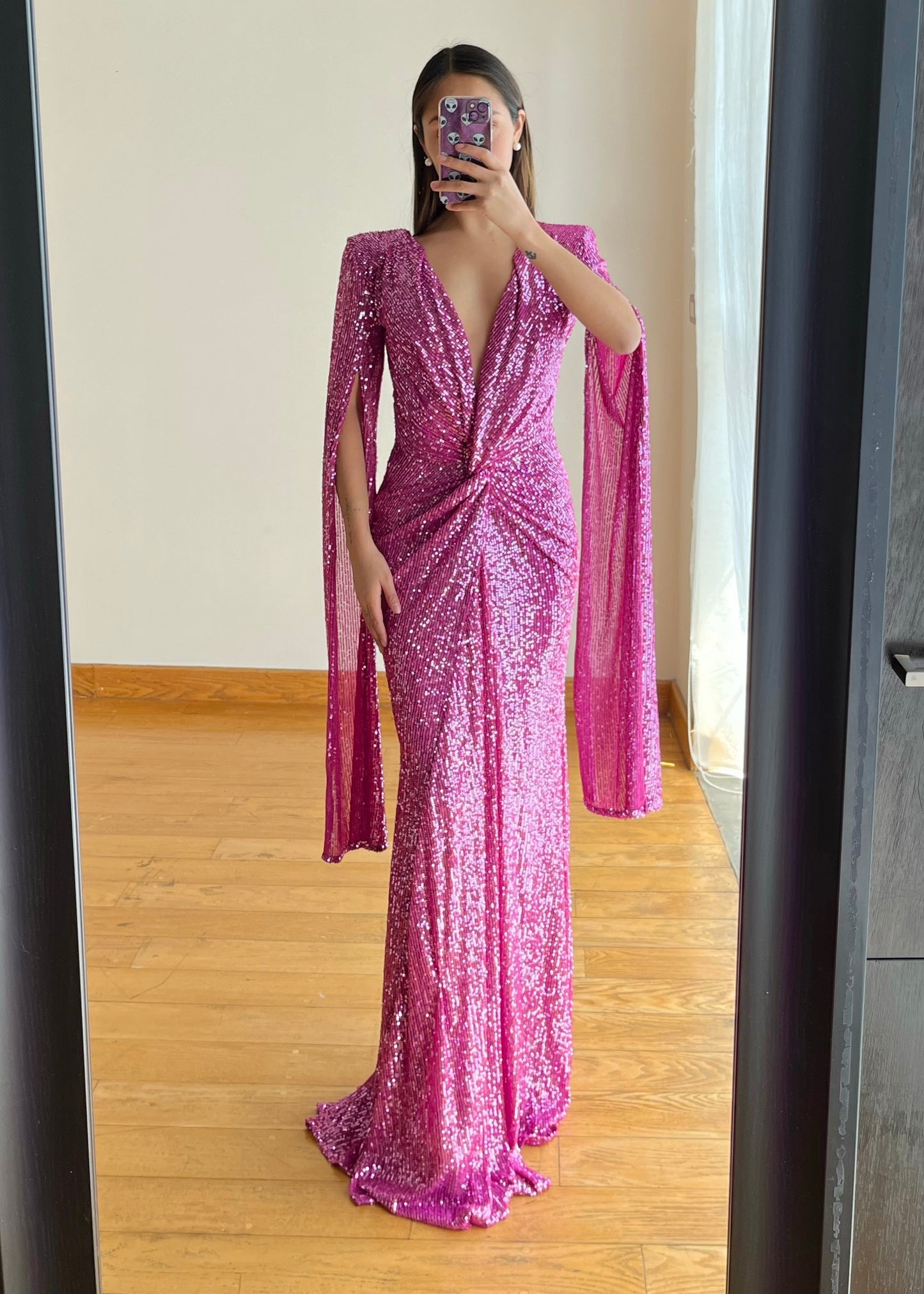 Serdenia Pink Sequin Dress